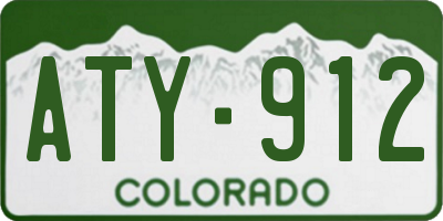 CO license plate ATY912