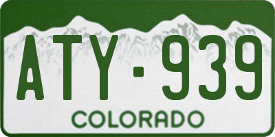 CO license plate ATY939