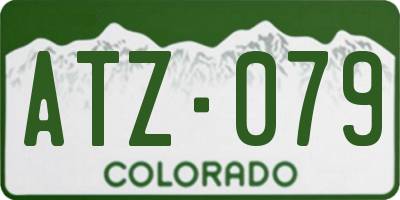 CO license plate ATZ079