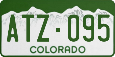 CO license plate ATZ095