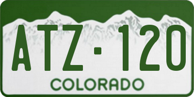 CO license plate ATZ120