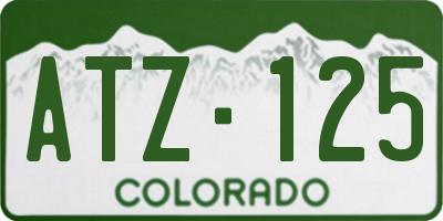 CO license plate ATZ125