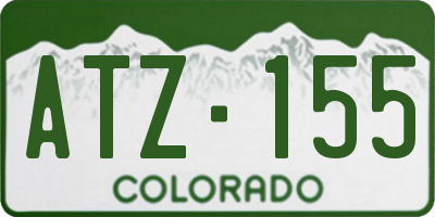 CO license plate ATZ155
