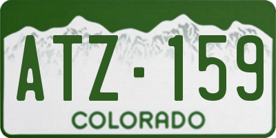 CO license plate ATZ159