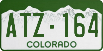CO license plate ATZ164
