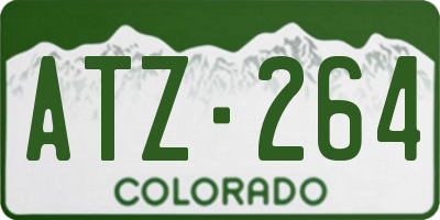 CO license plate ATZ264