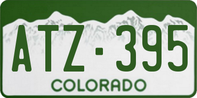 CO license plate ATZ395