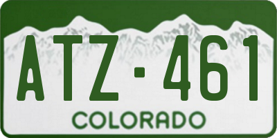 CO license plate ATZ461