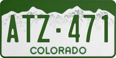 CO license plate ATZ471