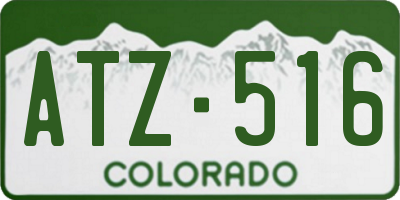 CO license plate ATZ516