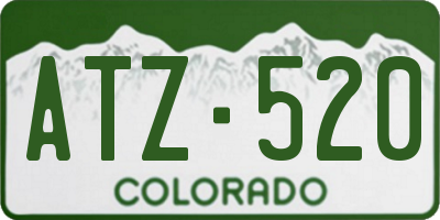 CO license plate ATZ520