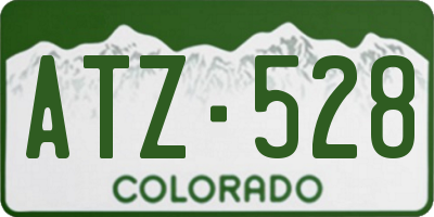 CO license plate ATZ528