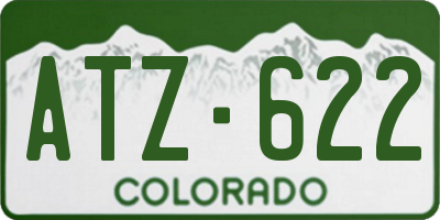 CO license plate ATZ622