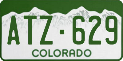 CO license plate ATZ629