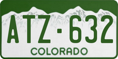 CO license plate ATZ632