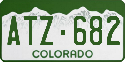 CO license plate ATZ682