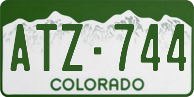 CO license plate ATZ744