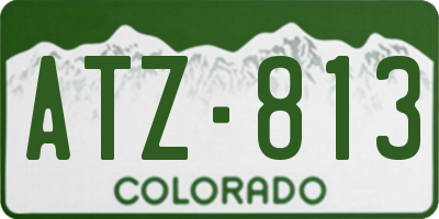 CO license plate ATZ813
