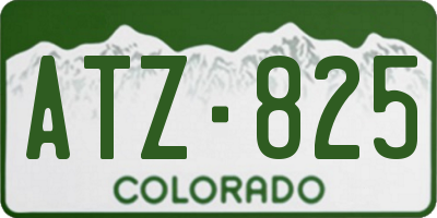 CO license plate ATZ825
