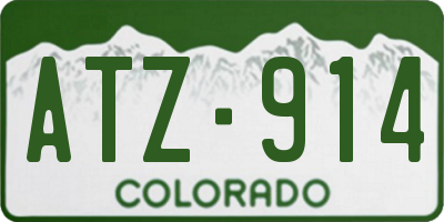 CO license plate ATZ914