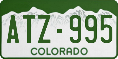 CO license plate ATZ995