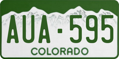 CO license plate AUA595