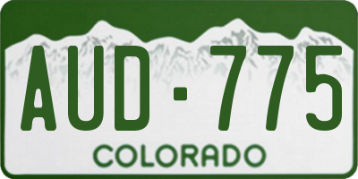 CO license plate AUD775