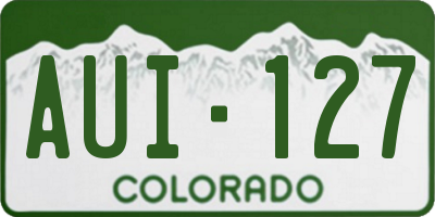 CO license plate AUI127