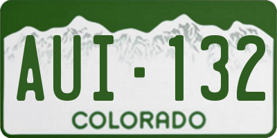 CO license plate AUI132