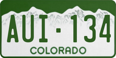 CO license plate AUI134