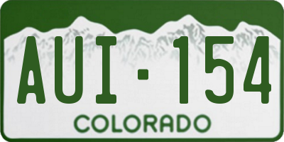 CO license plate AUI154