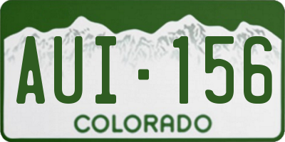 CO license plate AUI156