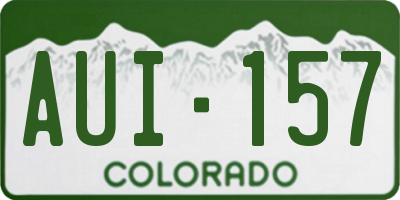 CO license plate AUI157