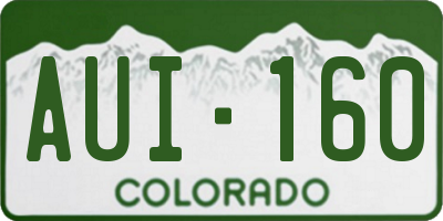 CO license plate AUI160
