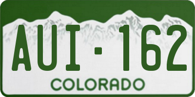 CO license plate AUI162