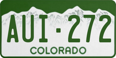 CO license plate AUI272