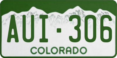 CO license plate AUI306