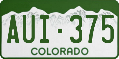 CO license plate AUI375