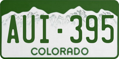 CO license plate AUI395