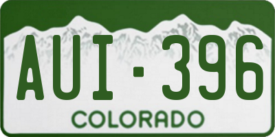 CO license plate AUI396