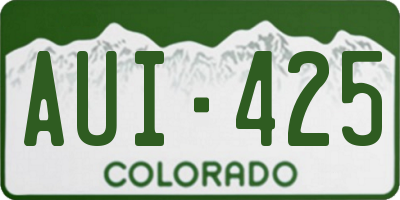 CO license plate AUI425