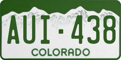 CO license plate AUI438