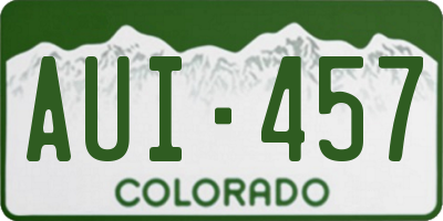 CO license plate AUI457