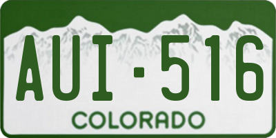 CO license plate AUI516