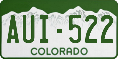 CO license plate AUI522