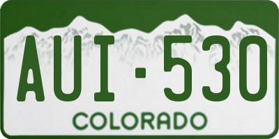 CO license plate AUI530