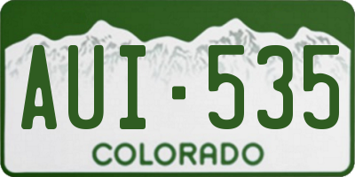 CO license plate AUI535
