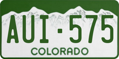 CO license plate AUI575