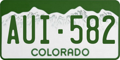 CO license plate AUI582