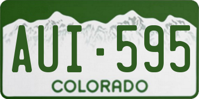 CO license plate AUI595